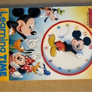 Disney Mickey Mouse Colorful Learning Clock